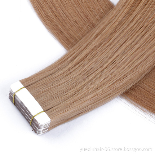 2019 Wholesale Double Drawn Remy Skin Weft Tape Hair Extensions Double Drawn Tape In Hair Extensions Human Hair